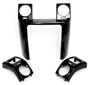 3 Piece Dash Panel kit - Gloss Black - Click Image to Close